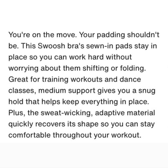 Nike Swoosh Women's  Blue Sports Bra - Picture 8 of 8